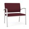 Lesro Newport Bariatric Chair Metal Frame, Silver, OH Wine Upholstery NP1401 - alternate 1